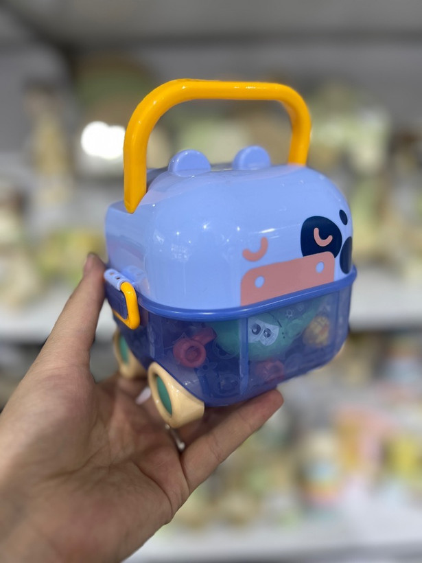 ست جغجغه و دندانگیر صندوقی مدل 5 عددی