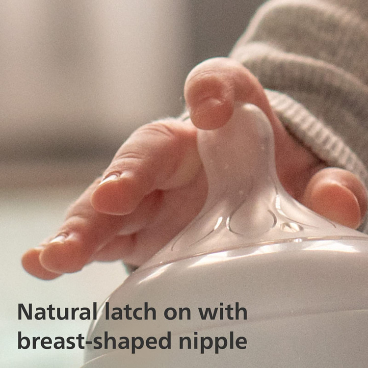 شیشه شیر طلقی 330 میل اونت Avent مدل Natural Response