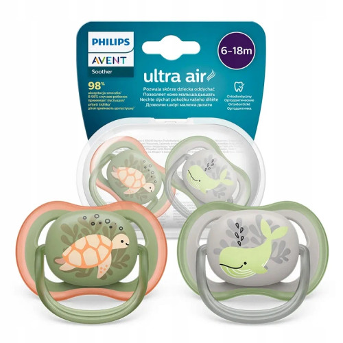 پستانک دو عددی اونت Avent مدل ultra air کد SCF