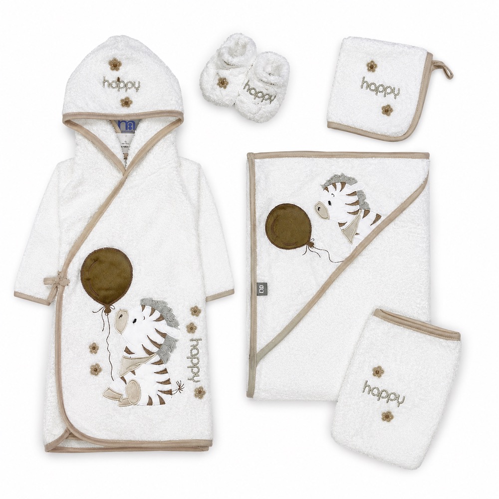 ست حوله نوزاد 5 تکه طرح گورخر مادرکر Mothercare