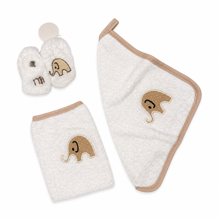 ست حوله نوزاد 5 تکه طرح فیل مادرکر Mothercare