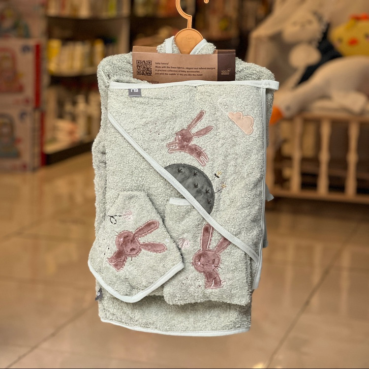 ست حوله نوزاد 5 تکه طرح خرگوش مادرکر Mothercare