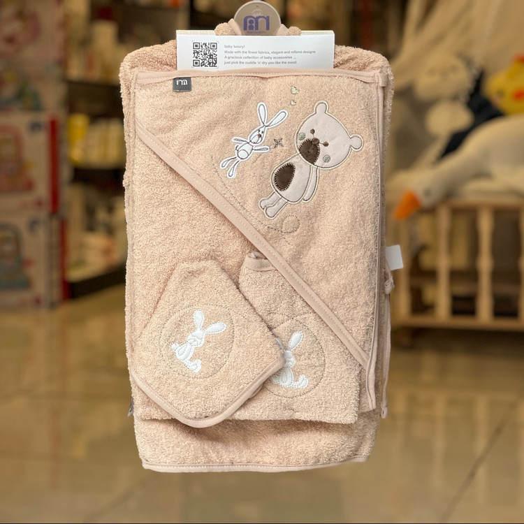 ست حوله نوزاد 5 تکه طرح خرس و خرگوش مادرکر Mothercare