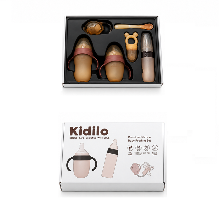 ست آغازین شیشه شیر سیلیکونی کیدیلو Kidilo