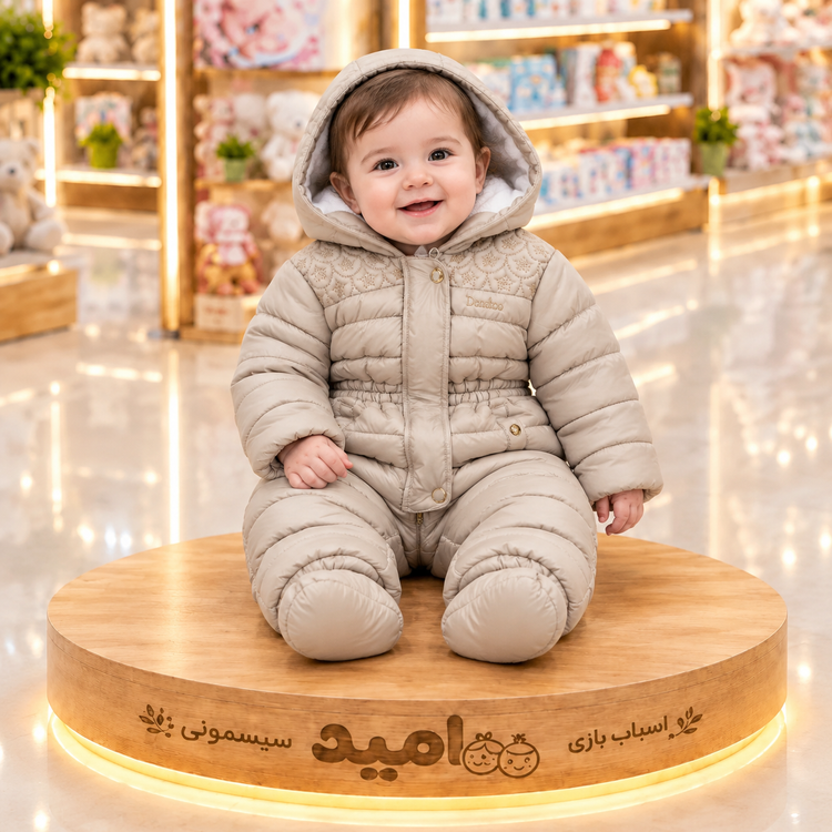 کاپشن سرهمی دانالو Danaloo مدل خامه دوزی کمرکش کد 2002